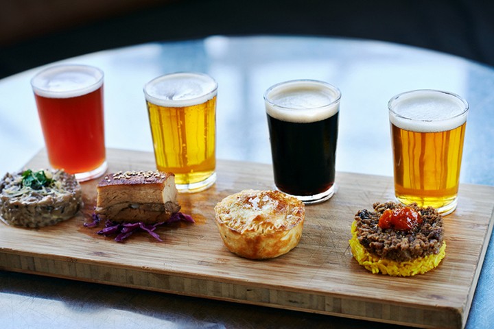Canmore Brewing Co. sleeves of beer