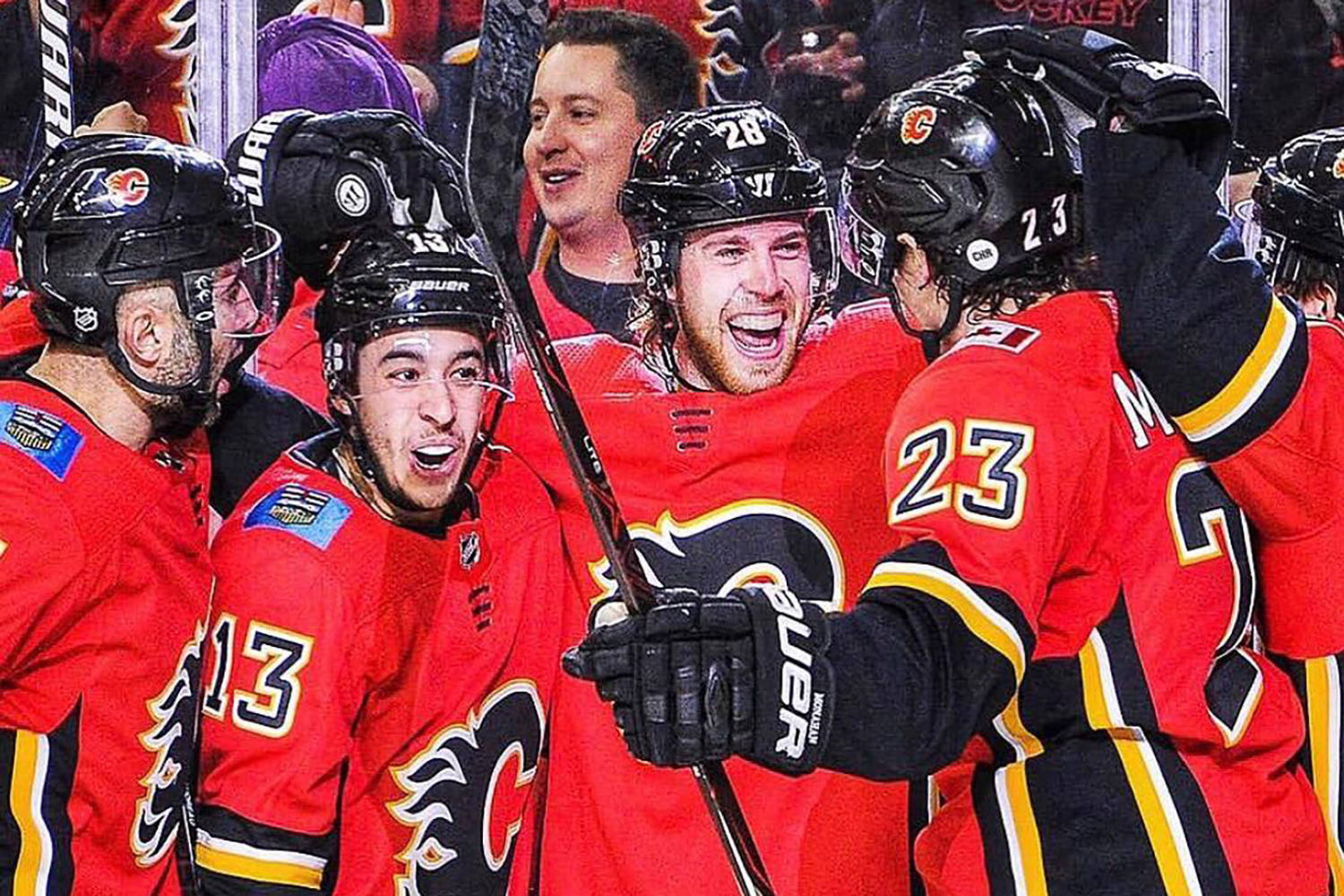 Monahan Lindholm Goudreau Calgary Flames