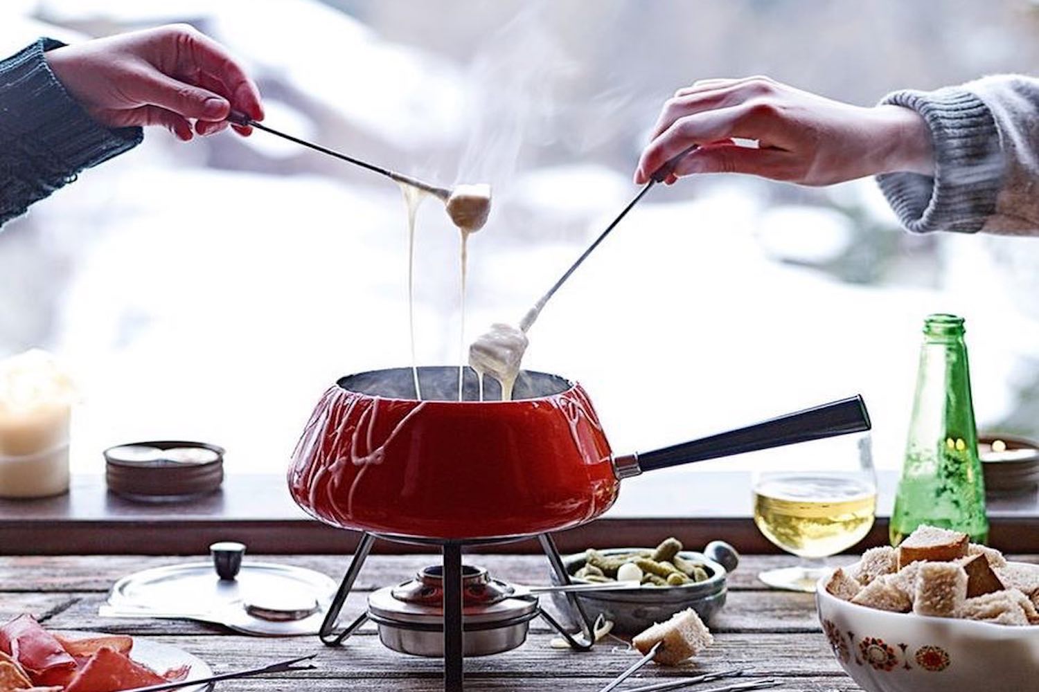 fondue cheese dip
