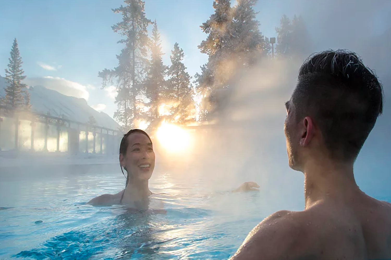 couple hot springs banff
