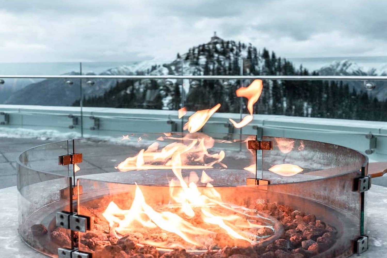 alpenglow fire pit banff gondola festival