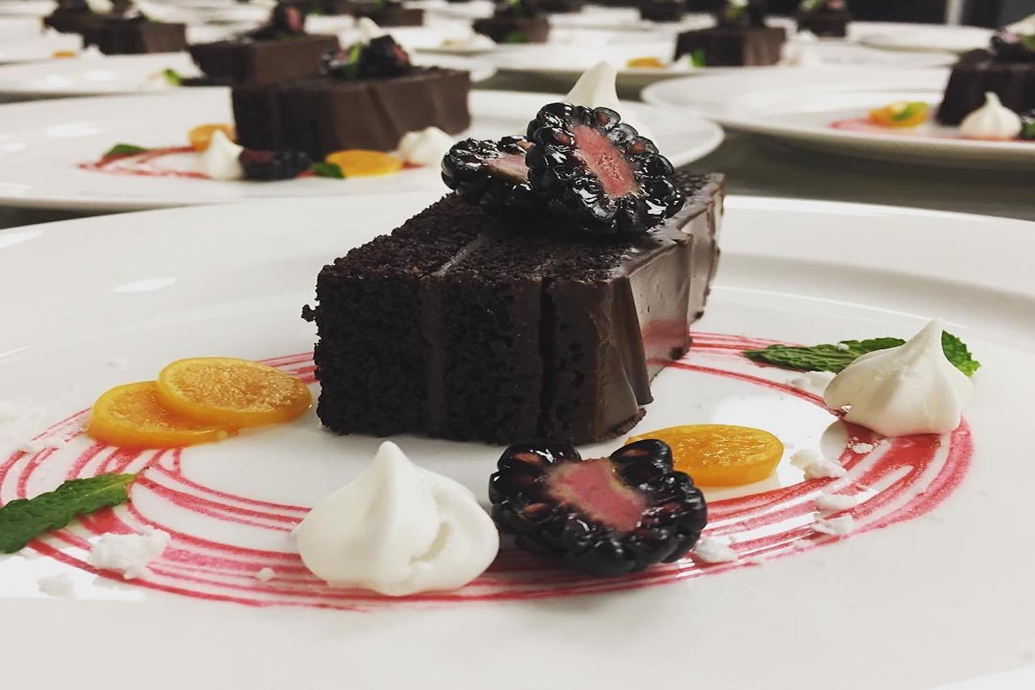 fudge cake selkirk grille