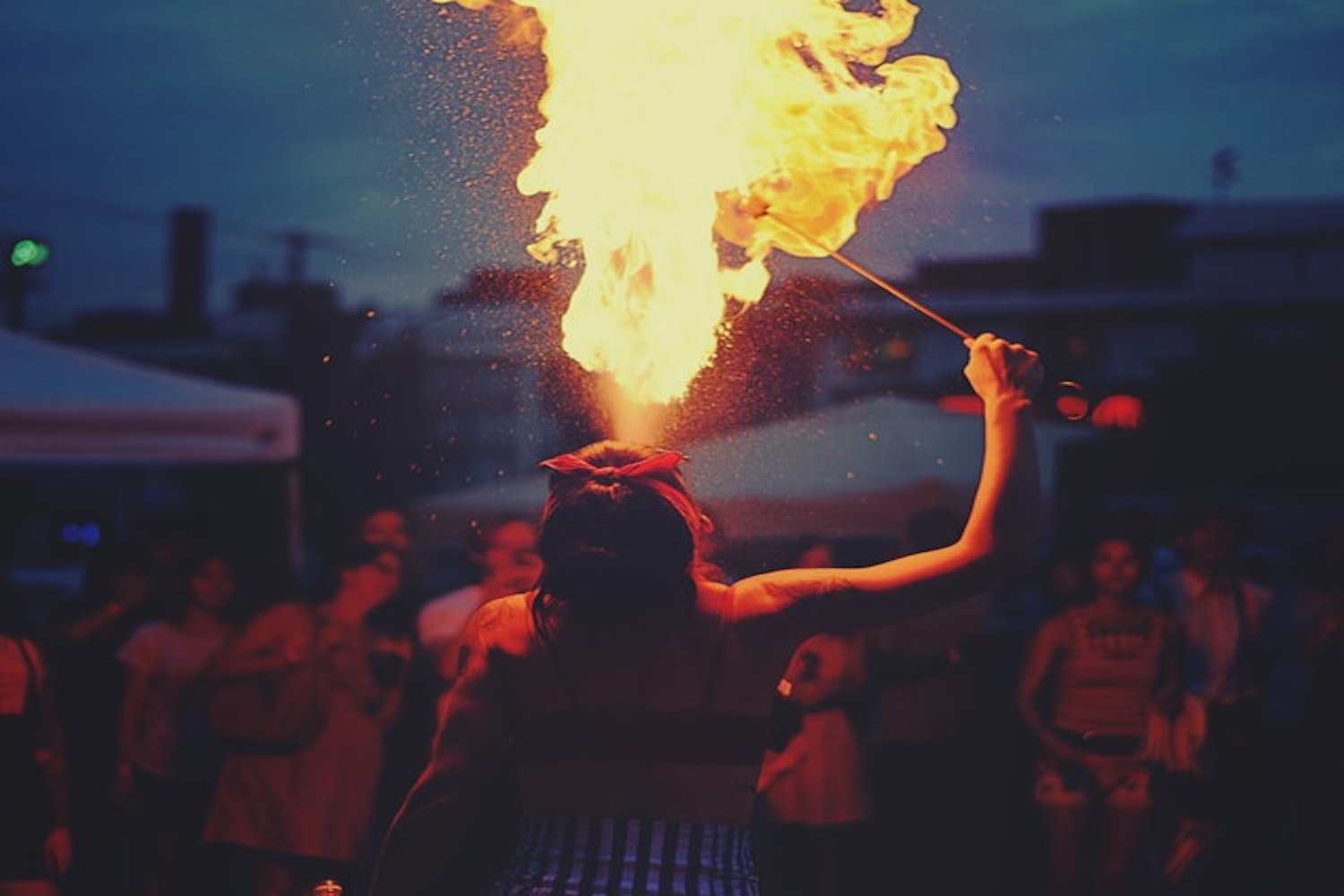 fire breathing circus act
