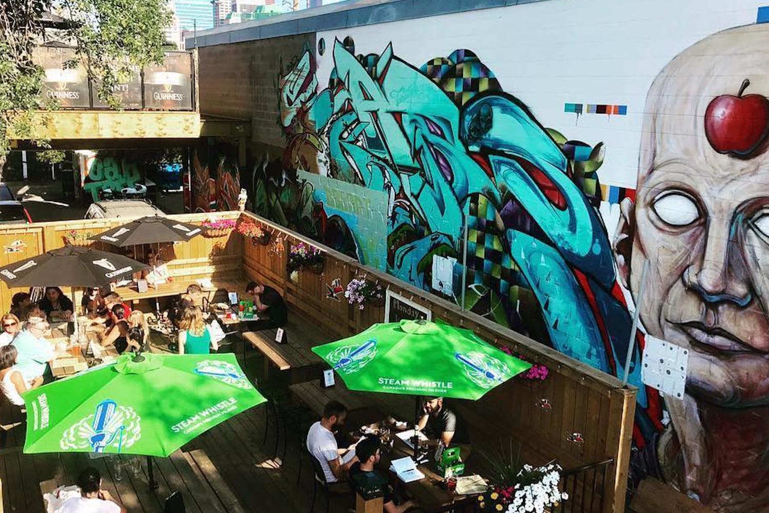 calgary patio oak tree tavern