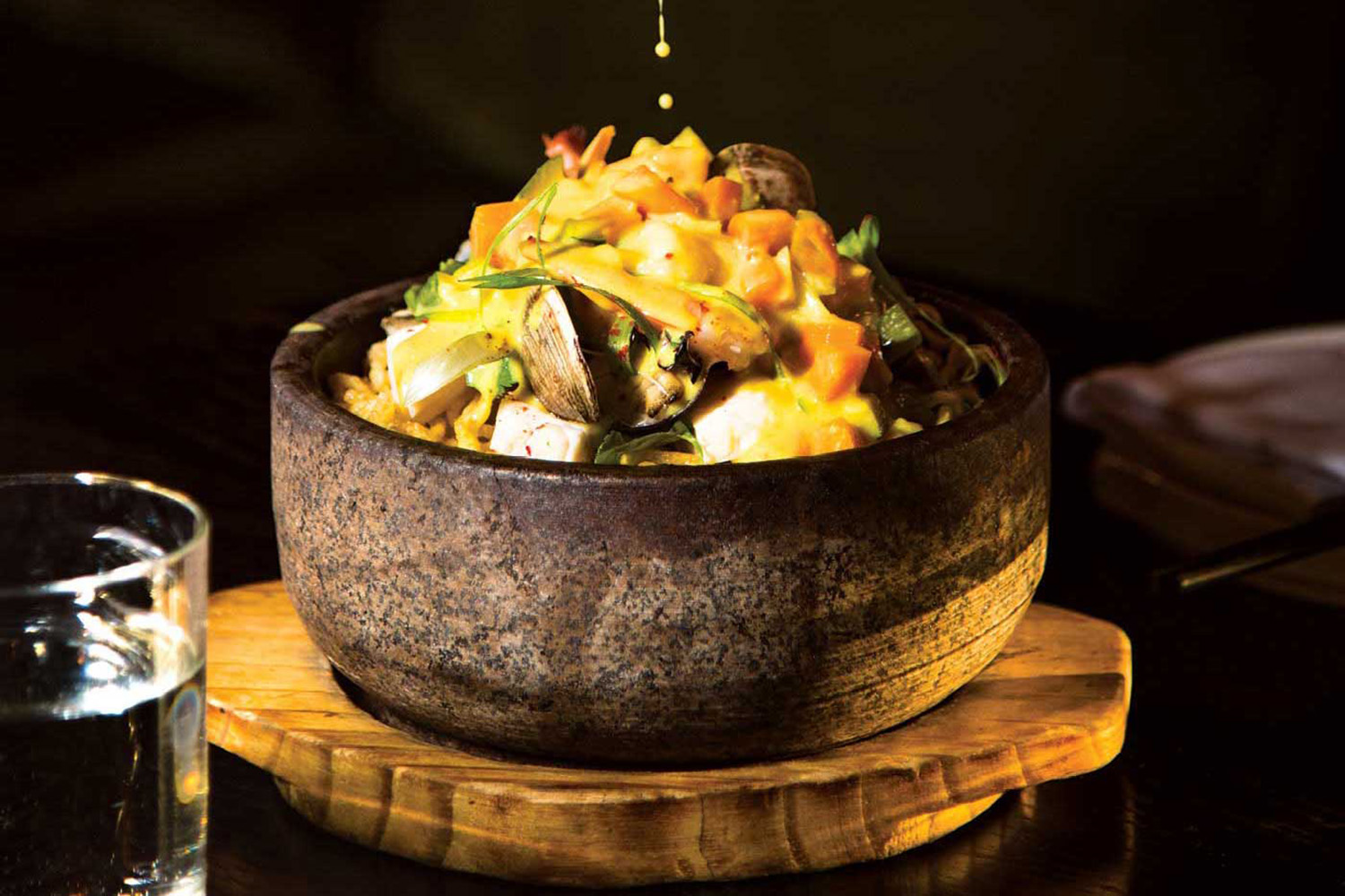 anju seafood curry ramen nest