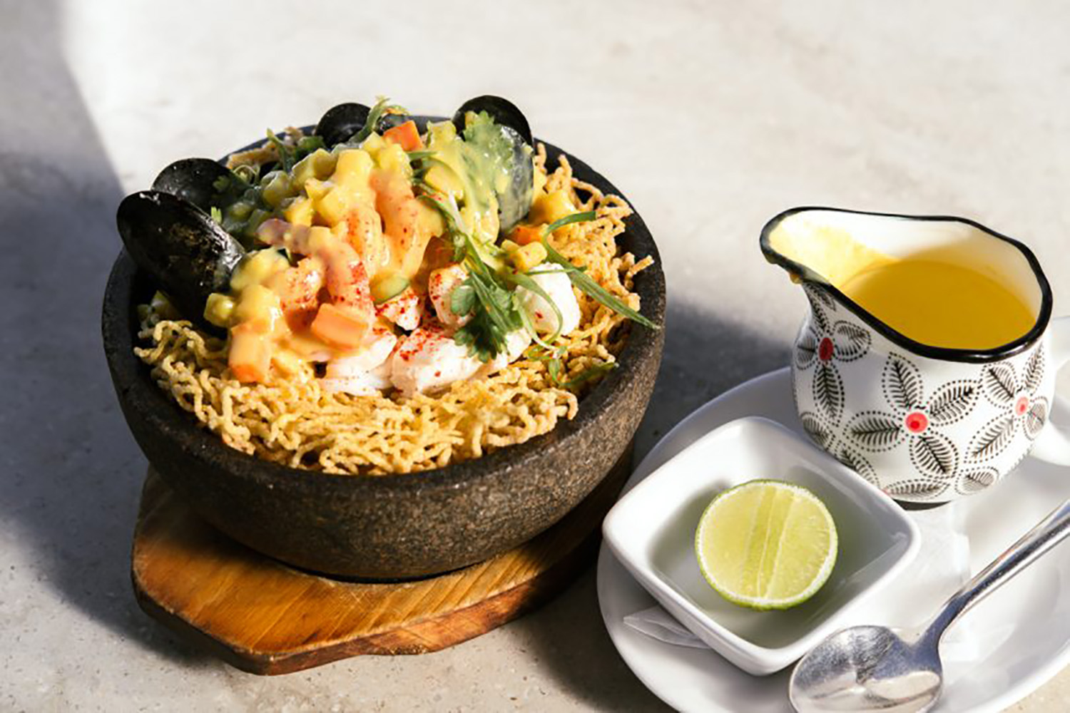 anju seafood curry ramen nest