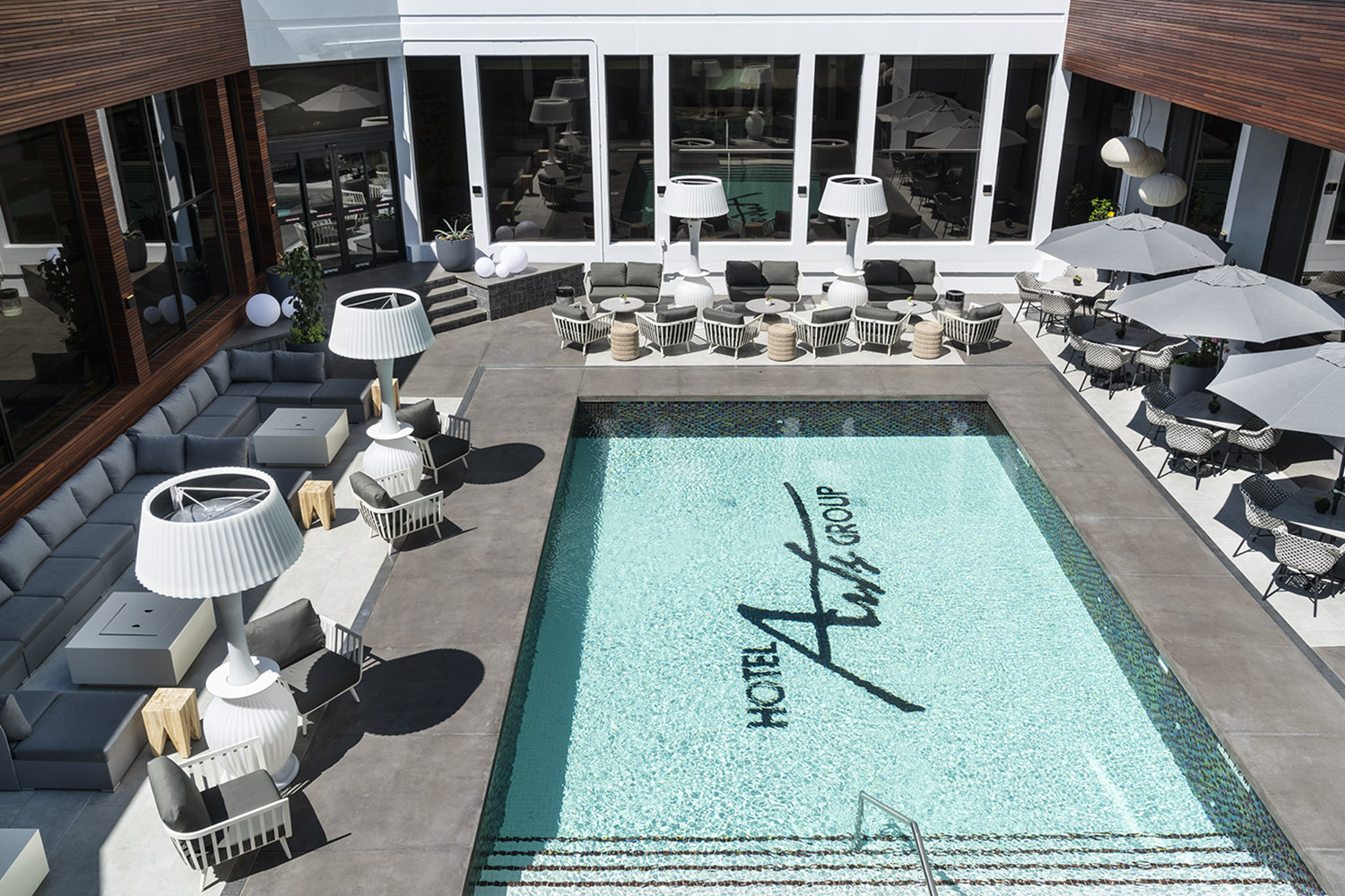 hotel arts poolside rooftop pool