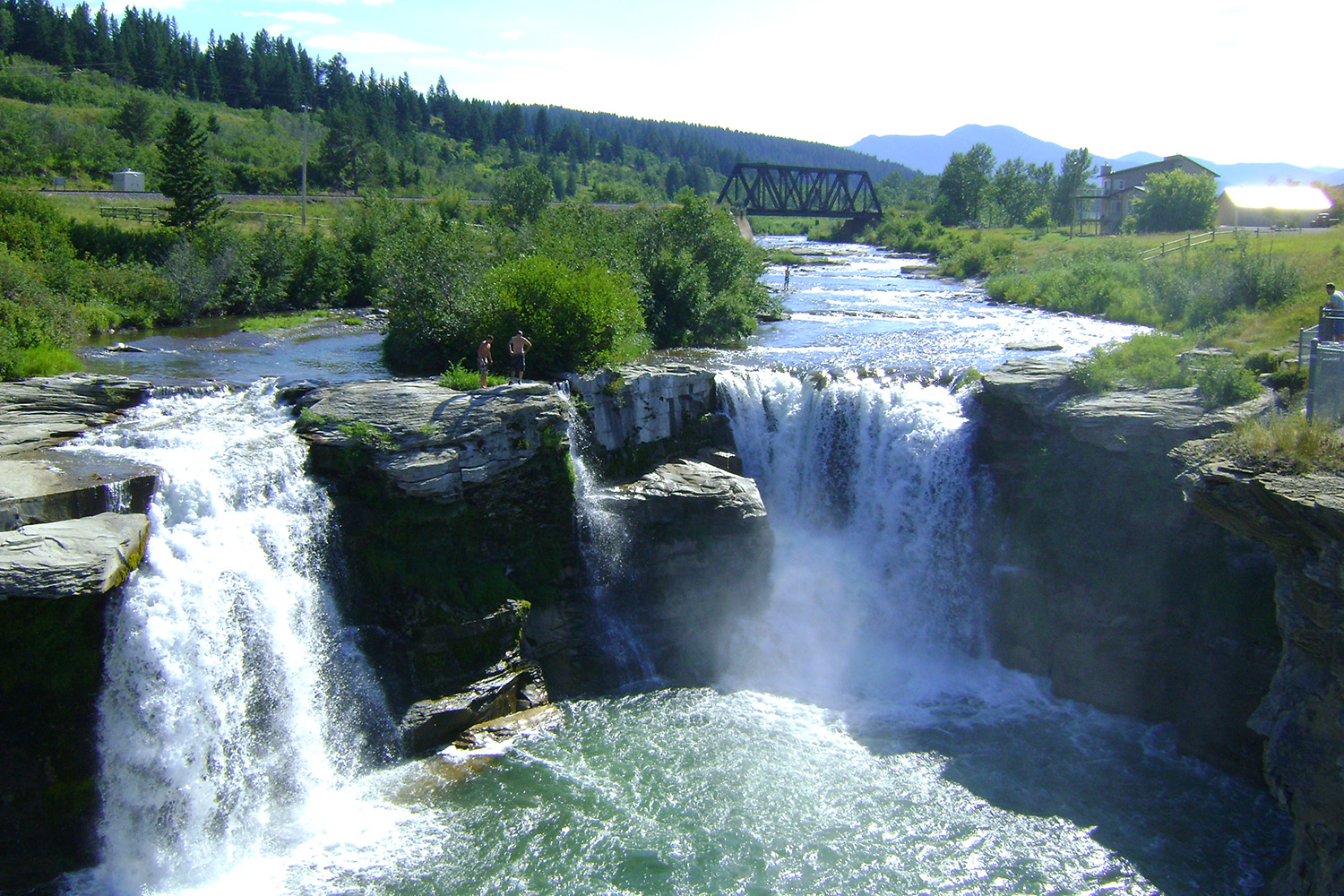 lundbreck falls - fall getaways near calgary