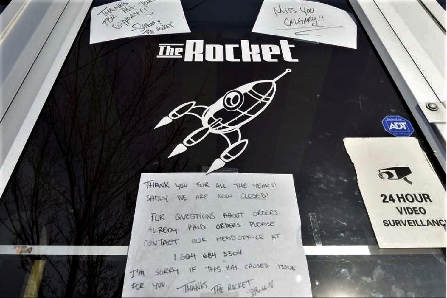 The Rocket Custom t-shirts Calgary closes