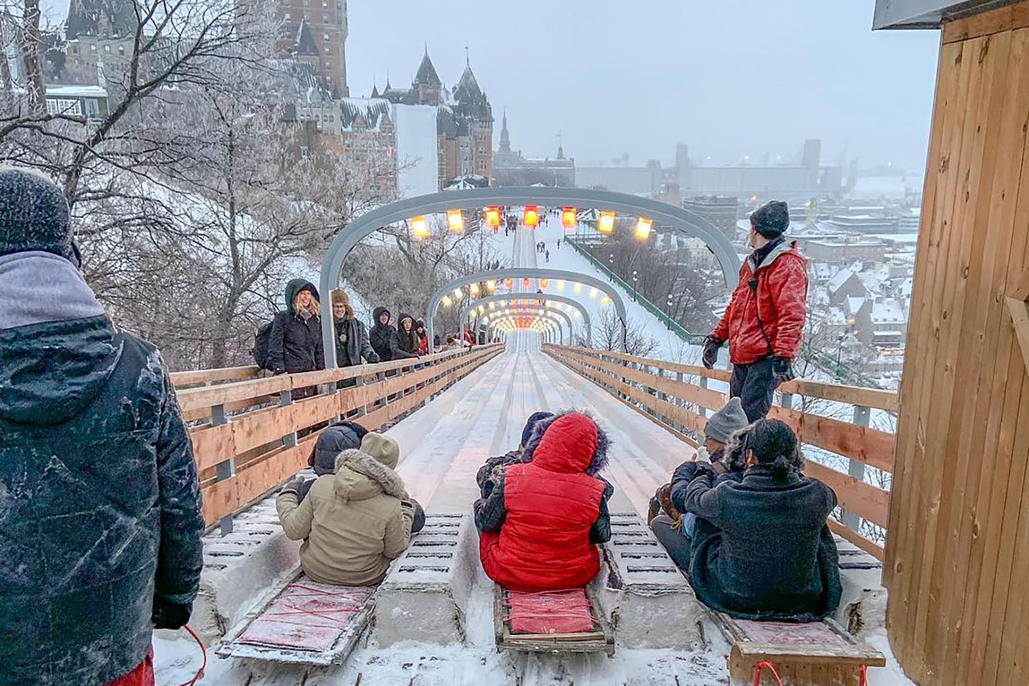 quebec city toboggan ride