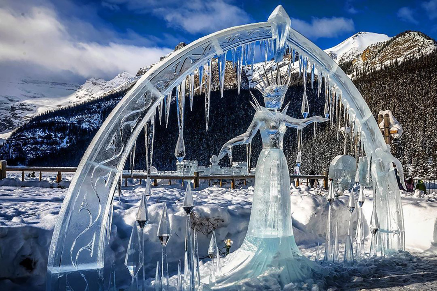 lake louise banff ice magic festival