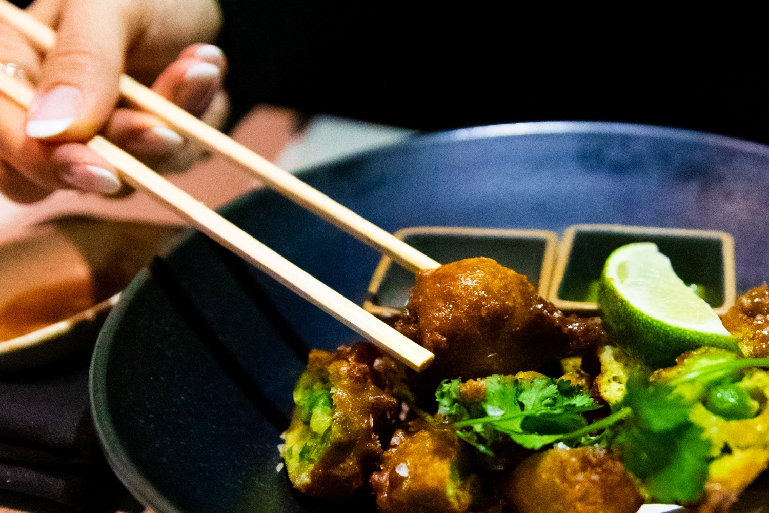 Nupo Calgary chopsticks and food