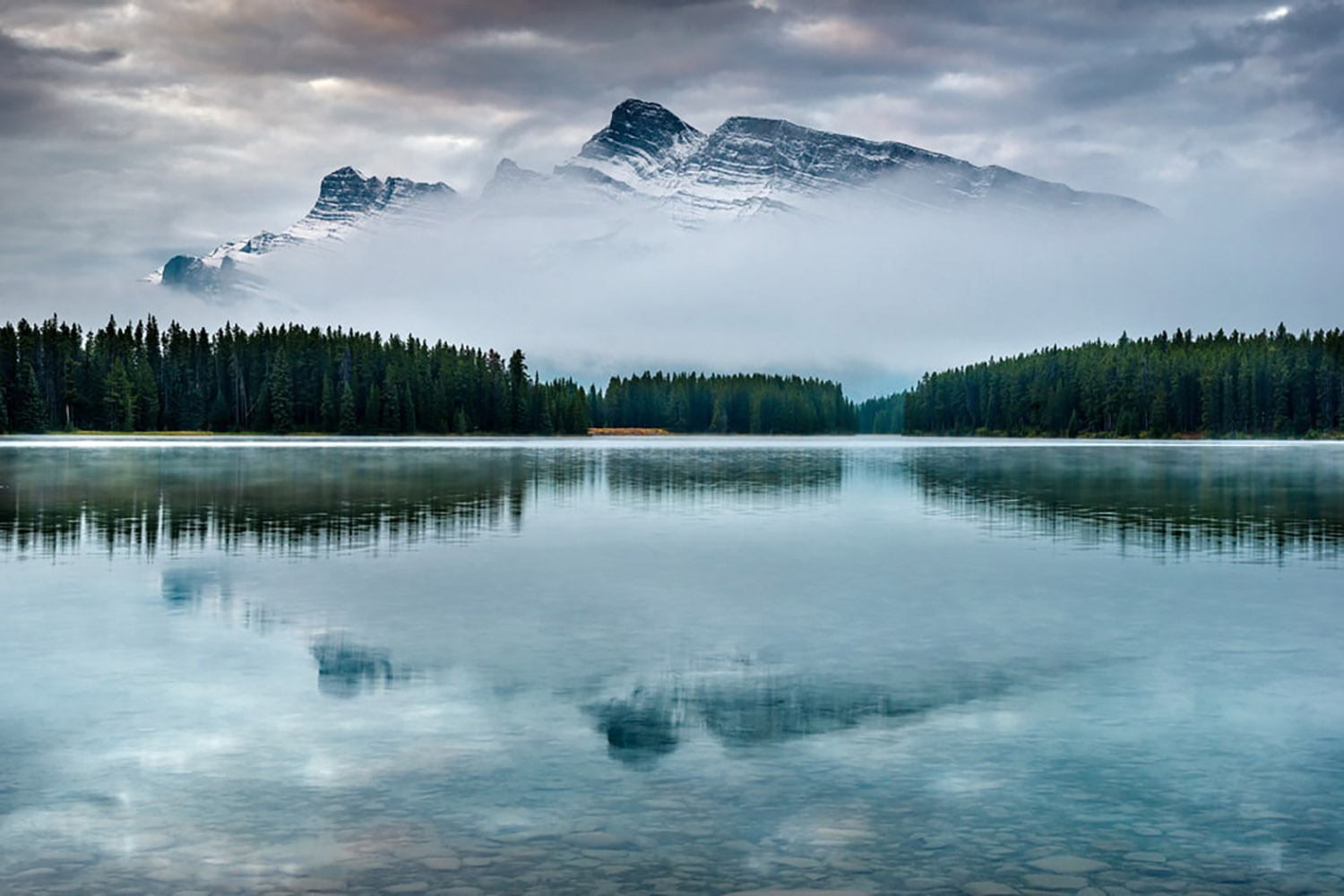 lake minnewanka ghost town canada