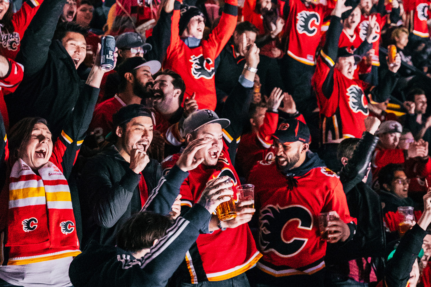 types of calgary flames fans