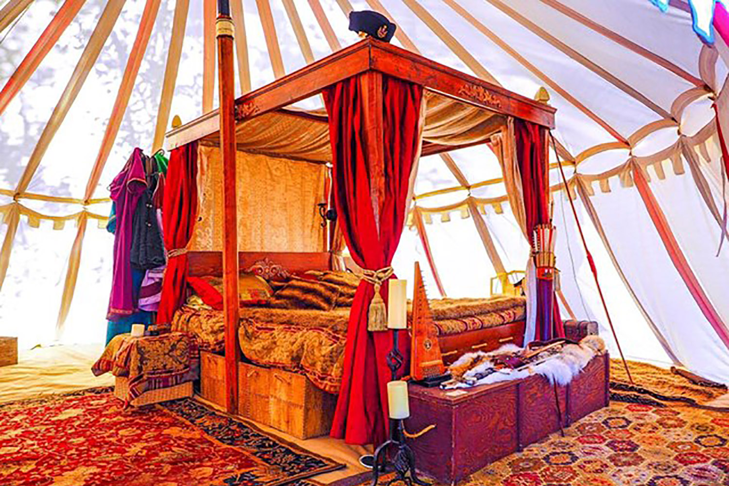You can rent a yurt in this medieval community outside of Calgary