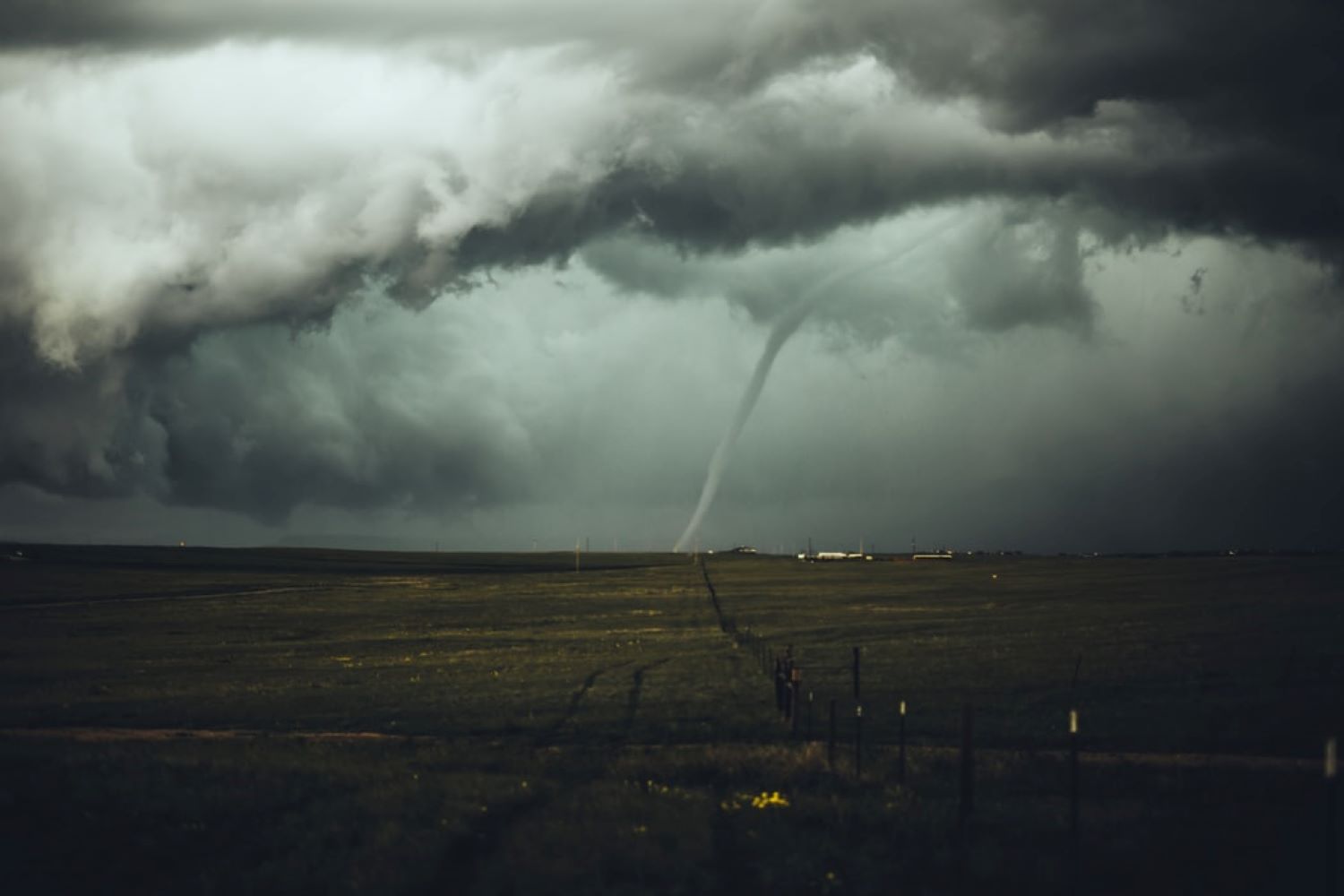 A Tornado passed through a community SE of Calgary Sunday morning