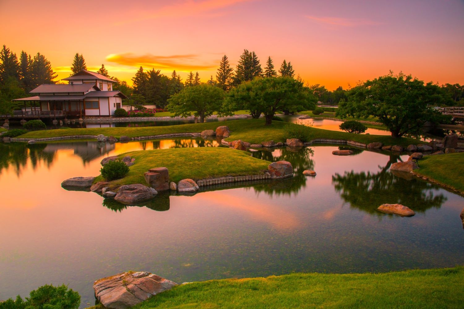 This authentic Japanese Garden is one of the most beautiful places you'll see in Alberta