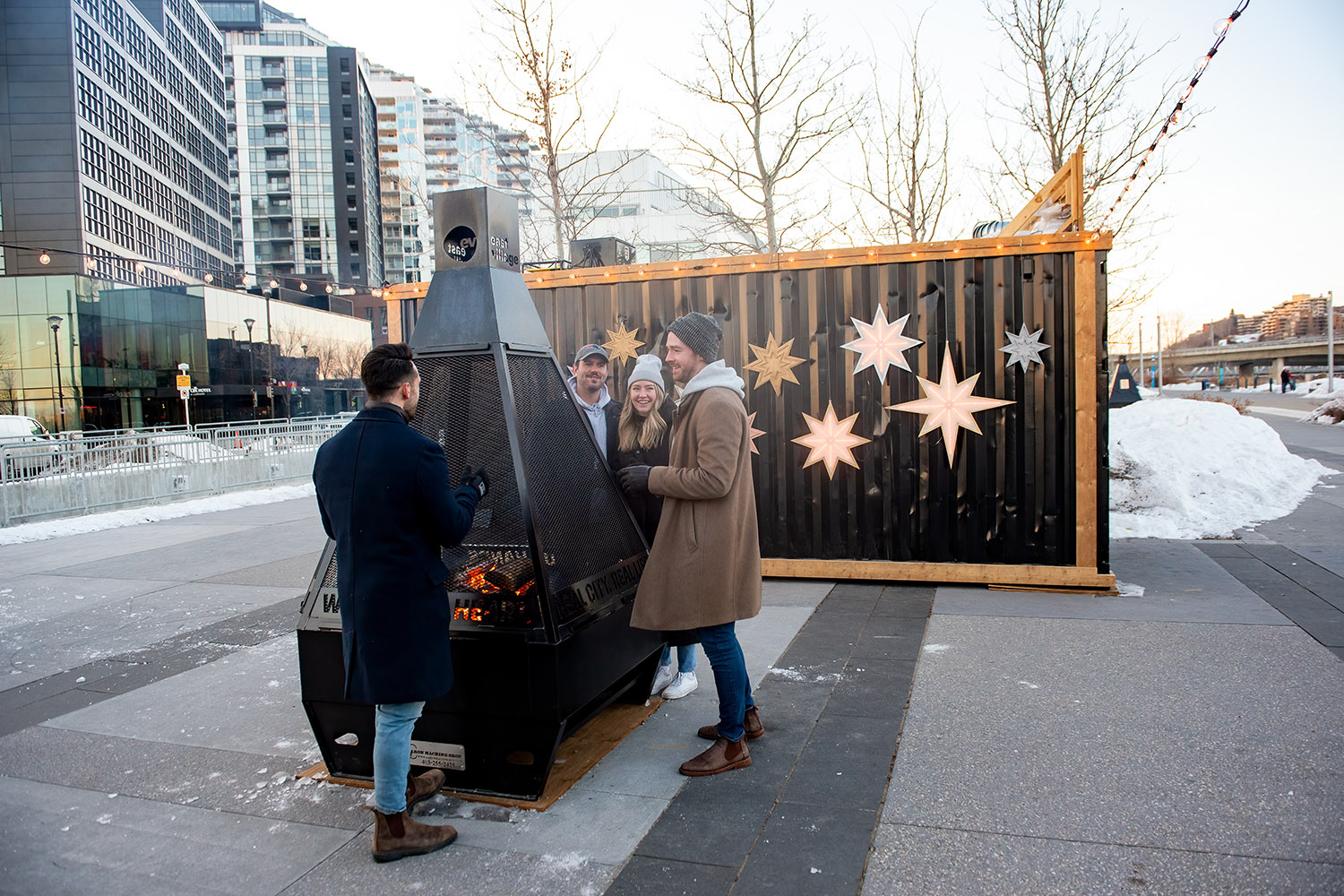 calgary east village hygge hut